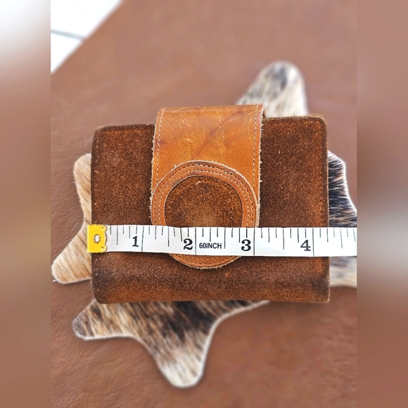 Vintage RARE Sturdy Rumpp Leather Snap Wallet Pockets & Card/Photo Hinged Pages - Picture 13 of 14